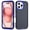 Dark Blue + Royal Blue, variant on QKOO Life Waterproof Rugged Phone Case For iPhone 17e / 16e