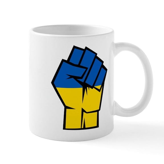 CafePress - Stand With Ukraine Mugs - 11 oz Ceramic Mug - Novelty Coffee Tea Cup