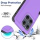 thumbnail image 3 of Funda para Motorola Edge 2025 de Yuanming, color morado, grado militar, 3 of 7