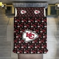 thumbnail image 5 of Kansas Football Bedding Set Comforter Cover Set 3D Duvet Cover Bedspread Cover Quilt Cover with 1 Duvet Cover and 2 Pillowcases, No Comforter, 102"x90", 5 of 6