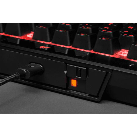 CORSAIR - K70 RGB TKL Wired Optical-Mechanical OPX Linear Keyswitches Gaming Keyboard with 8000Hz Polling Rate - Black