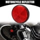 thumbnail image 2 of Reflector universal de 6 piezas de 2,20 x 0,31 - Reflector de seguridad redondo para motocicleta y bicicleta que aumenta la visibilidad y la seguridad en la carretera - Plástico rojo, 2 of 8