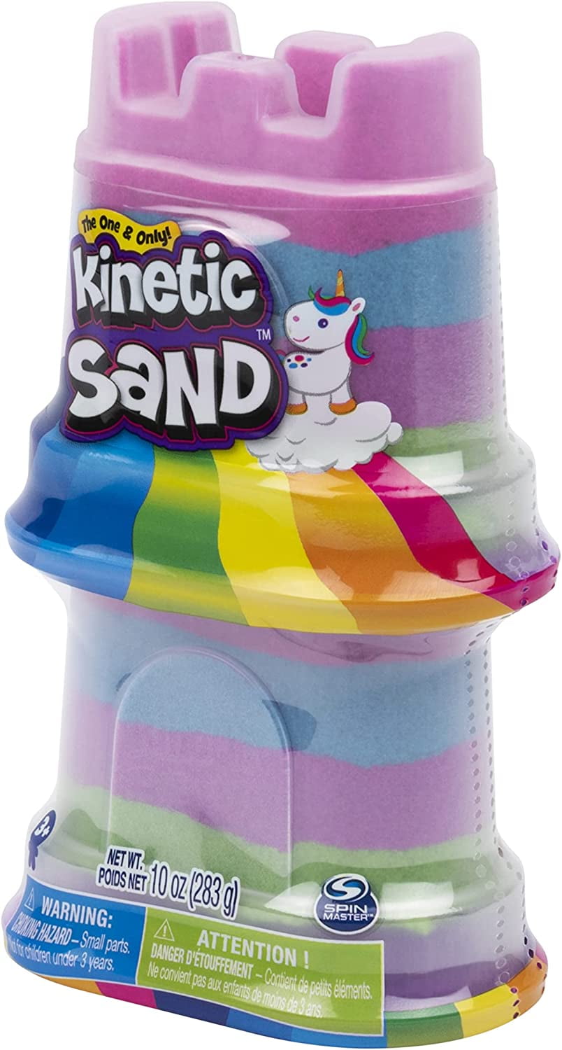 Kinetic Sand, 2-Pack Rainbow Unicorn 5oz Multicolor Containers, for Kids Ages 3 and up, Case pack of 12