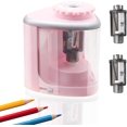 thumbnail image 1 of HUGFEGWE Battery Pencil sharpeners for Colored Pencils, Portable Electric Pencil Sharpener for #2 No.2 HB Pencils (6-8mm), Battery Operated sharpeners for Artist Classroom School Work AZ824-25389, 1 of 7