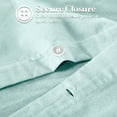 thumbnail image 4 of Superior Cotton Flannel Solid Duvet Cover Set, Twin, Light Blue, 4 of 10