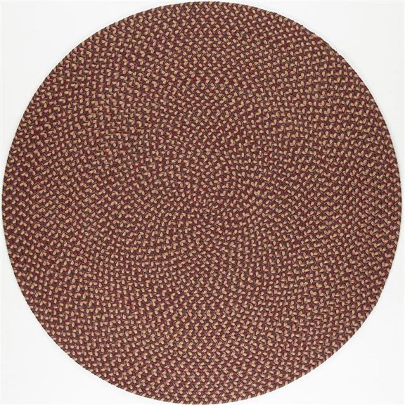 Rhody Rug CD46R120X120 10 ft. Camden Garnet Tweed Round Rug