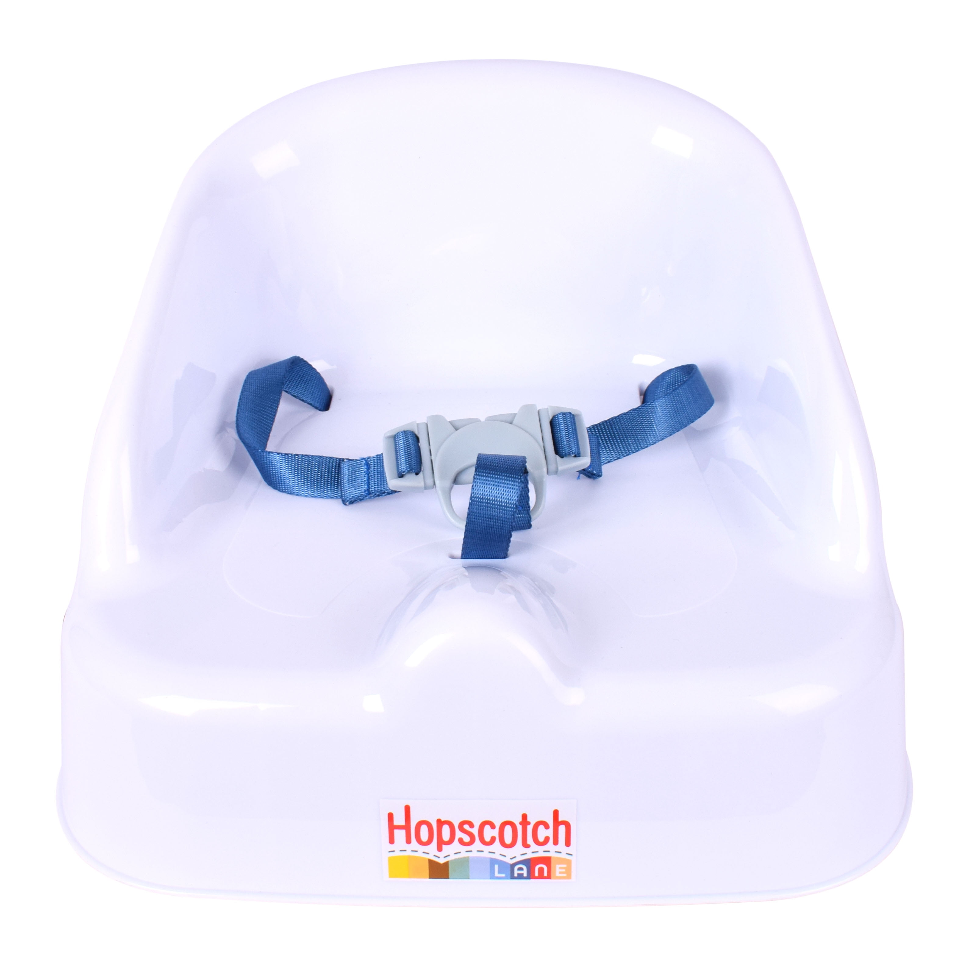 Hopscotch Lane Booster Seat with Straps, White, Children 6+ Months Unisex