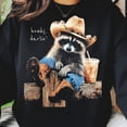 thumbnail image 2 of Funny Western Raccoon Tshirt Howdy Darlin Shirt Design Cute Cowgirl Animal Clipart Halftone Rodeo Aesthetic Graphic Country Vintage Tee, 2 of 6