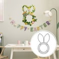 thumbnail image 6 of LEWEEN Easter Bunny Wire Wreath Frame, 16 Inch Reliable Sturdy Metal Form, Wide Application Religious Wedding Events DIY Floral Craft Project Indoor Outdoor Wall Garden Holiday Hanging Decor, 6 of 8