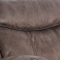 thumbnail image 4 of Benjara Faux Leather Upholstered Recliner Chair with Stitching Details, Brown, 4 of 4