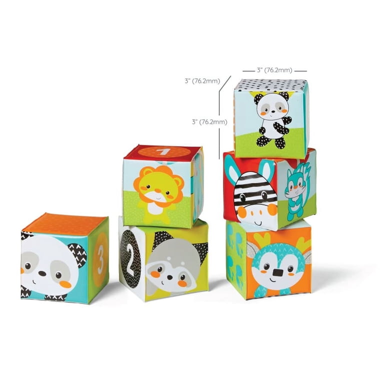 Infantino Colors & Numbers Bath Blocks, 6-Piece Set photo 6