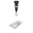 thumbnail image 1 of American Imaginations 23.8-in. W 3H4-in. Ceramic Top Set In White Color - Overflow Drain Incl. AI-30467, 1 of 8