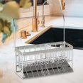 thumbnail image 4 of AMLESO Kitchen Sponge Holder with Removable Drain Tray Organization Sink Drain Rack for, 4 of 6