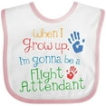 thumbnail image 3 of Inktastic Flight Attendant Future Boys or Girls Baby Bib, 3 of 4