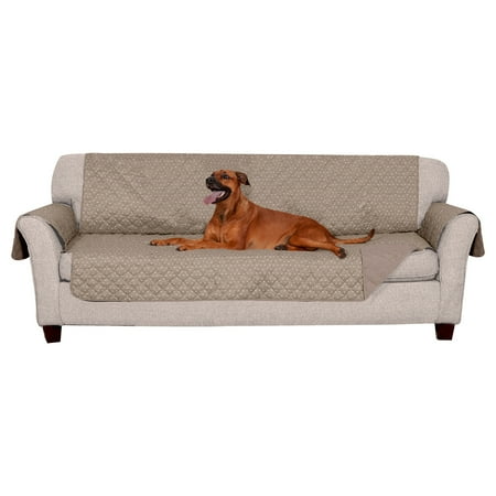 UPC: 0842229129014 | FurHaven Pet Products Reversible Large Sofa Furniture Protector – Polka Paw Print Biscuit