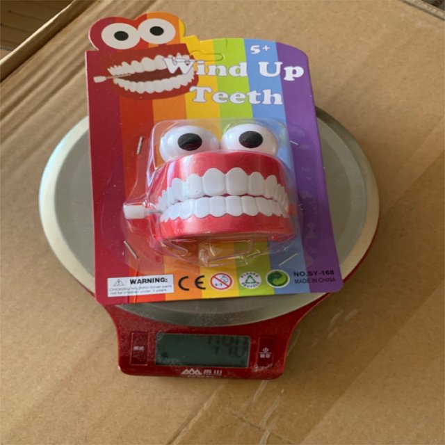 Juguete de cuerda con dientes grandes y divertidos, mecanismo de relojería, adornos creativos, nuevos, extraños y complicados para escritorio, regalos para niños