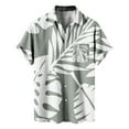 thumbnail image 5 of Men's Hawaiian Floral Shirts Cotton Linen Button Down Tropical Holiday Beach Shirts, 5 of 5