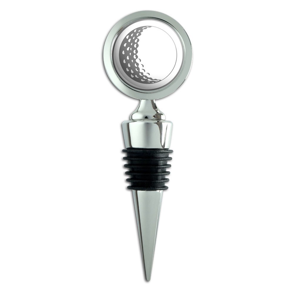 Golf Ball Golfing Golfer Wine Bottle Stopper