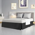 thumbnail image 6 of PiccoCasa Microfiber Bed Skirt 16" Drop Pleated Tailored Styling Ruffled, Queen Dark Gray, 6 of 8