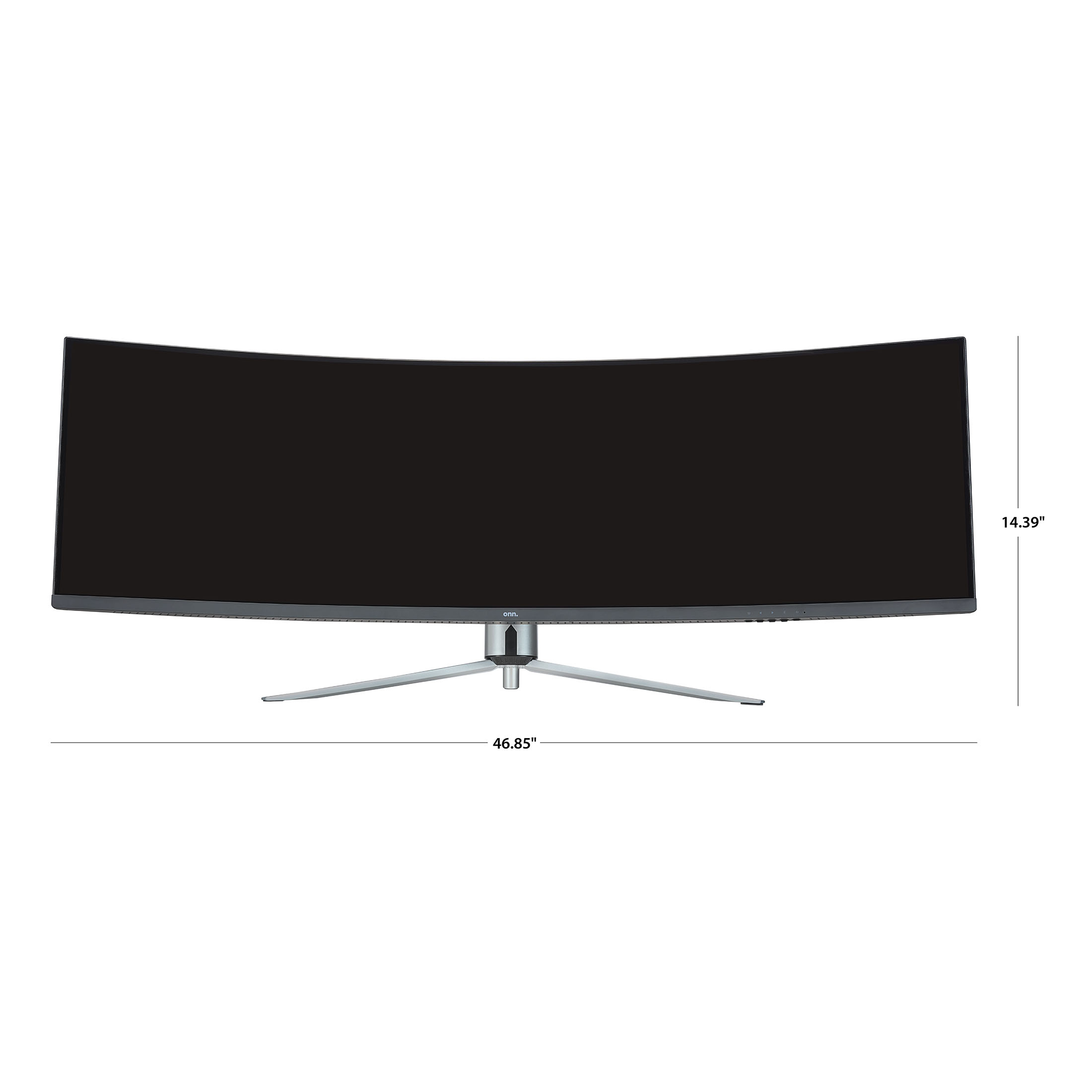 onn. 49" Curved Dual FHD (3840 x 1080p) 144Hz 1ms Gaming Monitor with Cables, Black, New - image 3 of 8