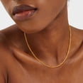 thumbnail image 3 of Gargantilla Dremmy Studios chapada en oro de 14 quilates para mujer, 3 of 7