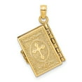 thumbnail image 3 of 14K Yellow Gold Moveable 3-D Lord's Prayer Holy Bible Pendant, 3 of 7