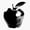 1pcs, variant on Black And White Apple Er, Phone Decal Water Bottle Stickers Car Decals, Funny Birthday Gift