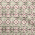 thumbnail image 1 of oneOone Cotton Silk Light Yellow Fabric Geometric Fair Isle Pattern Sewing Craft Projects Fabric Prints By Yard 42 Inch Wide, 1 of 4