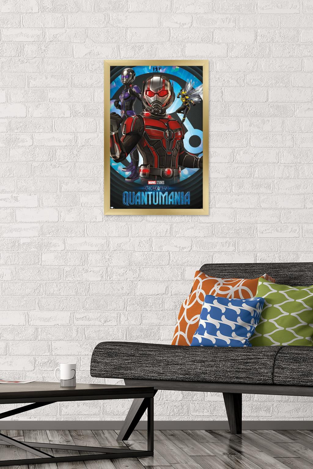 Marvel Ant-Man And The Wasp: Quantumania - High Render Trio Wall Poster, 14.725" x 22.375" Framed