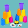 thumbnail image 2 of Toys Stack Cup Game With Card Educational Intellectual Enlightenment Color Cognition Logic Training - Promoting Cognitive Development - Christmas Gifts, Gaming Gift, 2 of 5