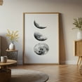 thumbnail image 6 of Modern Moon Phases Canvas Wall Art &ndash; Minimalist Black and White Astronomy Print, 6 of 10