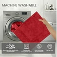 thumbnail image 5 of Home Weavers Classy Bathmat 100% Cotton Tufted Bath Rug, Extra Soft and Absorbent Bath Rugs, Machine Washable bath rugs for Bathroom, 21"x34" Rectangle, Red, 5 of 10