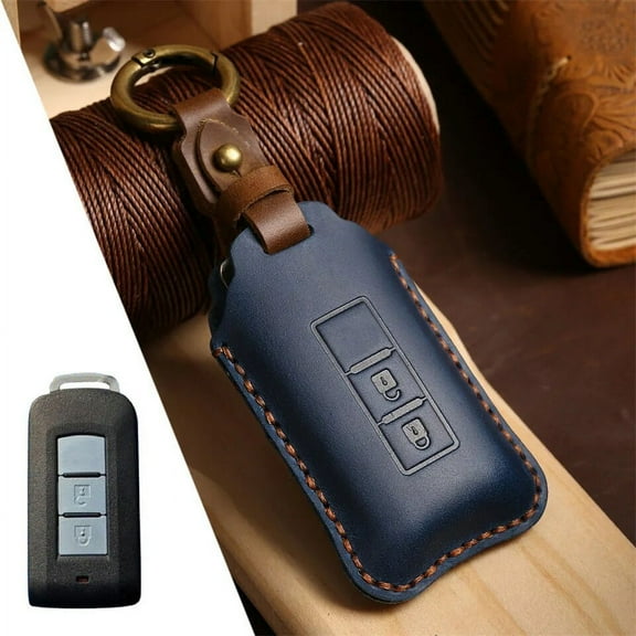 Key Case Fob Shell Cover For Mitsubishi L200 ASX Outlander Eclipse Cross Pajero Sport Lancer Accessories Car-Styling Keychain