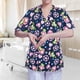 thumbnail image 1 of Top exfoliante con cuello en V para mujer, Uniforme de Trabajo de enfermera, ropa de trabajo cómoda, camisa, Top exfoliante de enfermería para SPA, SG, 1 of 8