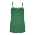 thumbnail image 5 of Wyobmus Womens Tank Tops Summer Camisole Halter Tops Casual Spaghetti Straps Sleeveless Tunic Scoop Neck Tees Blouses Green, 5 of 7