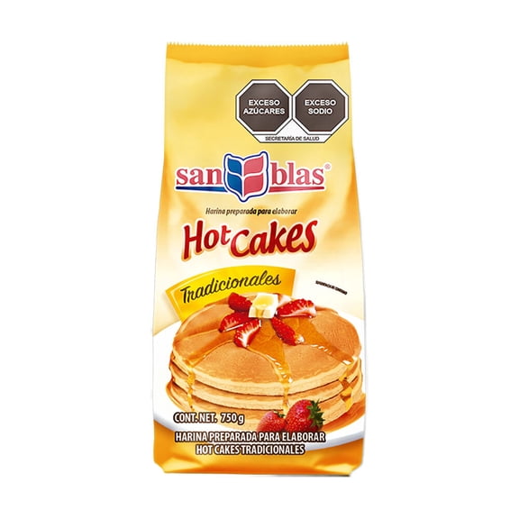 Harina para hot cakes San Blas tradicionales 750 g