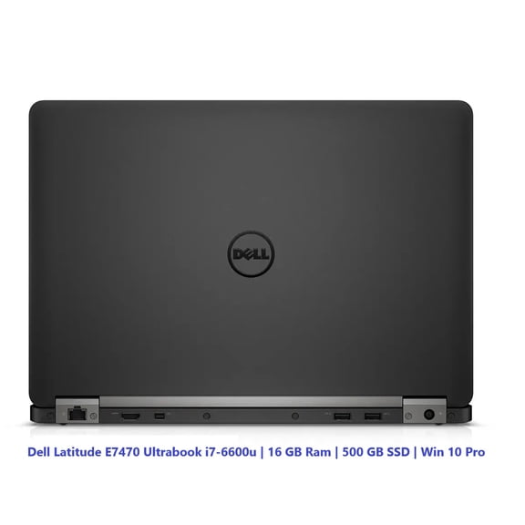 Restored Dell Latitude E7470 Ultrabook Laptop, 14" FHD , Intel Core i72.6 Ghz , 16GB RAM, 500GB SSD, Win 10 Pro