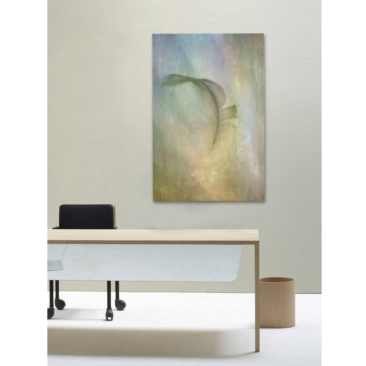 "Falling Feather" Painting Print on Wrapped Canvas