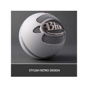 Blue Snowball USB Microphone - Textured White - 2 capsule design - Mac and PC compatible - USB - 3 pickup options - 40Hz - 18kHz