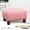Pink, variant on MoNiBloom Footstool Ottoman with Padded Seat, Modern Cotton-linen Footrest, Rectangular Seat Stool, Sandy Beige
