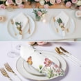 thumbnail image 3 of Pink Flowers Cloth Napkins, Spring Floral Butterfly Elegant Pastoral Washable and Reusable Dinner Napkins Set of 2, Table Napkin for Kitchen Party Birthday Wedding Hotel Housewarming 20"x20", 3 of 9