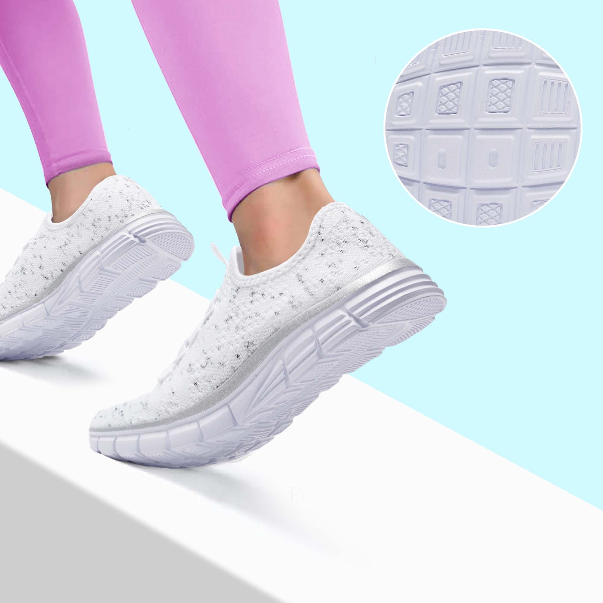 HARVEST LAND Women Walking Shoes Casual Slip on Tennis Sneakers Comfort Yoga Athletic Gym Shoes for Ladies