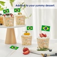 thumbnail image 4 of Banderitas para palillos AhfuLife Brasil 200 piezas, doble cara, 4 of 7