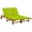 Bright green, variant on vidaXL Patio Lounge Chair Sunbed Sunlounger with Cushion Solid Acacia Wood