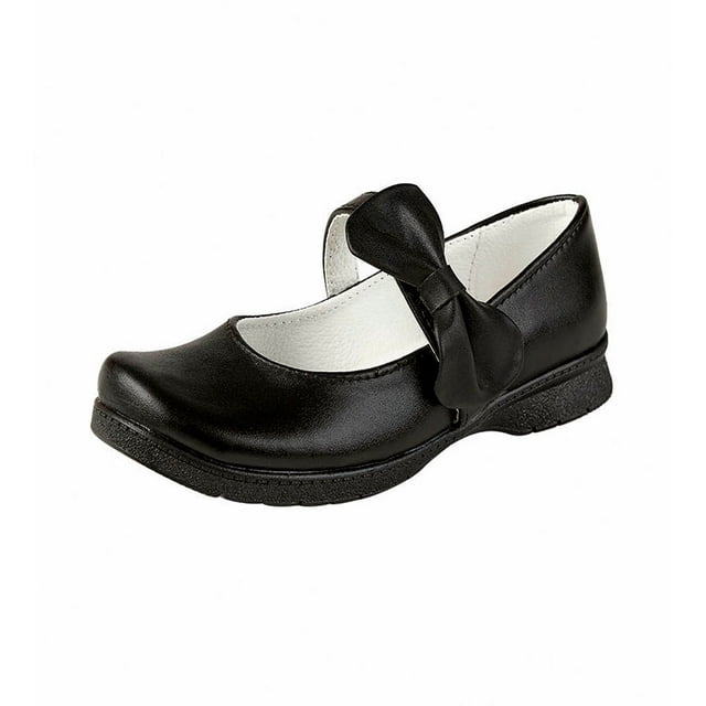 Zapato Escolar Para Niña CASTALIA 508-98 Negro con Moño