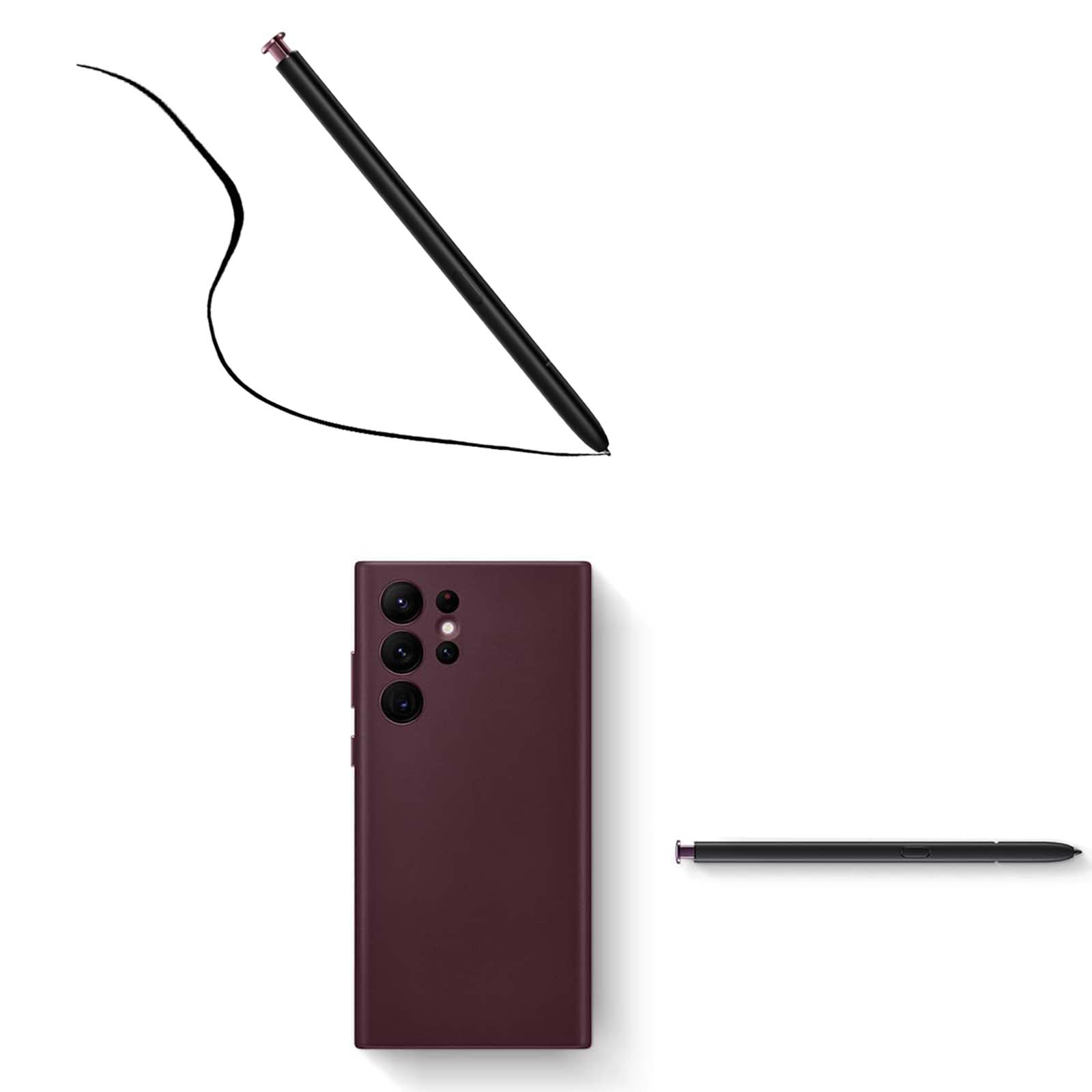 Burgundy Red Galaxy S22 Ultra Pen for Samsung Galaxy S22 Ultra 5G 
