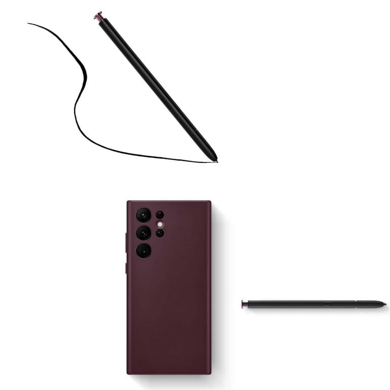 Galaxy S22 Ultra レッド｜Sペン◎ Burgundy Red Galaxy S22 Ultra Pen for Samsung Galaxy S22 Ultra 5G