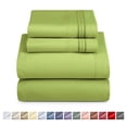 thumbnail image 1 of Nestlé Juego Sábanas Matrimoniales XL, suaves al instante, bolsillos profundos, set 4 pzs microfibra suave de lujo, color Verde Jardín., 1 of 9