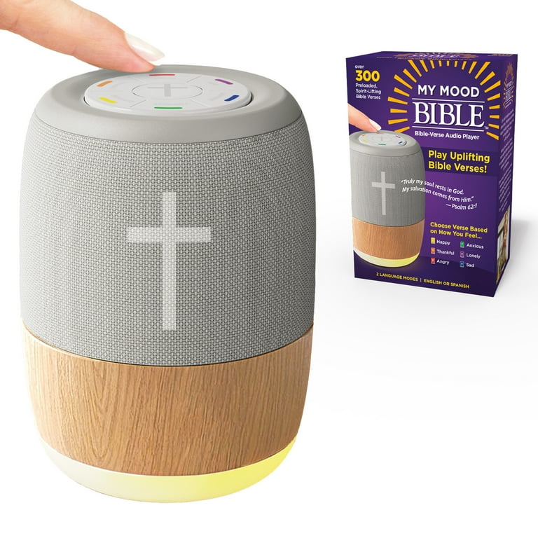 My MoodBible, Portable, One Touch Audio Bible Player, Over 300 Verses, 6 Mood Categories