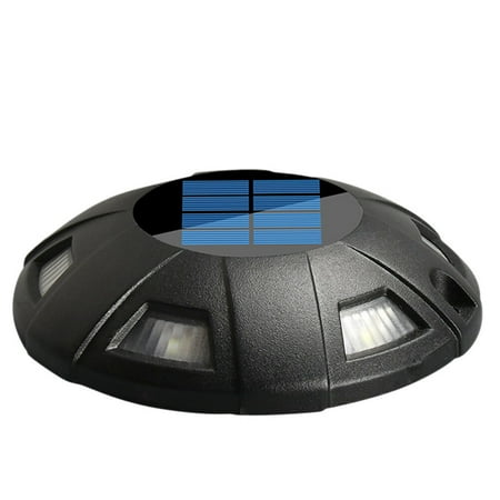 

Homemaxs 1pc Solar Power Deck Light Outdoor Underground Yard Lamp Floor Lamp (Black)